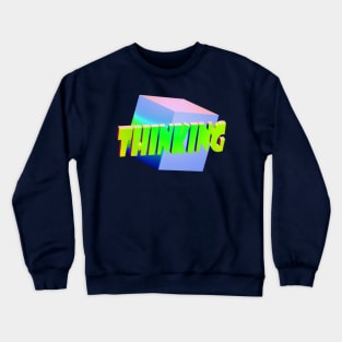 Thinking Outside the Box Colorful 4 Crewneck Sweatshirt